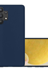 NoXx Hoes Geschikt voor Samsung A13 4G Hoesje Cover Siliconen Back Case Hoes - Donkerblauw
