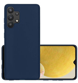 NoXx NoXx Samsung Galaxy A13 4G Hoesje Siliconen - Donkerblauw