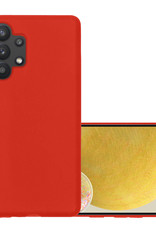 NoXx Hoes Geschikt voor Samsung A13 4G Hoesje Cover Siliconen Back Case Hoes - Rood