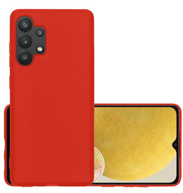 NoXx NoXx Samsung Galaxy A13 4G Hoesje Siliconen - Rood
