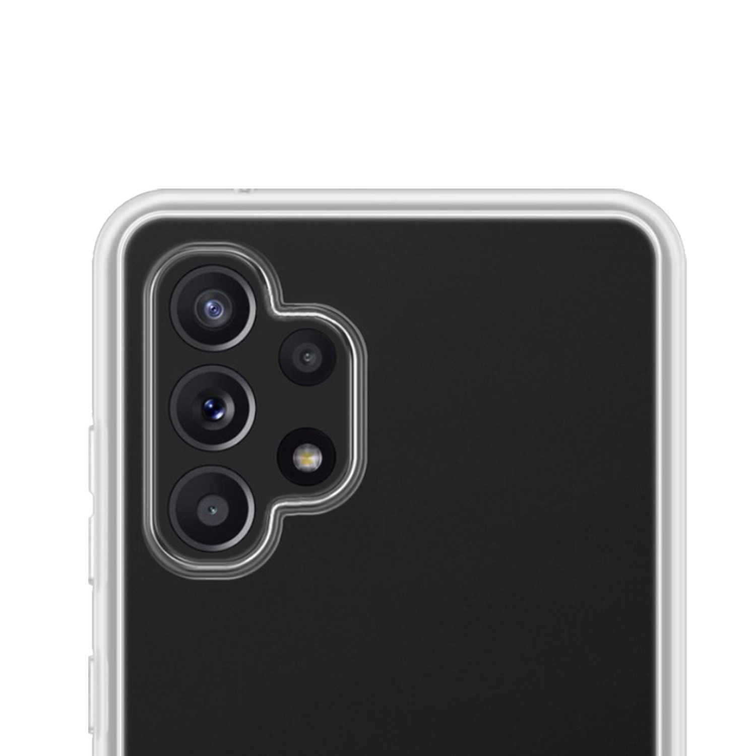 NoXx Hoes Geschikt voor Samsung A13 4G Hoesje Cover Siliconen Back Case Hoes - Transparant