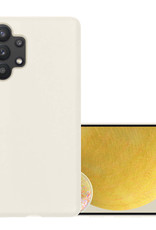 NoXx Hoes Geschikt voor Samsung A13 4G Hoesje Cover Siliconen Back Case Hoes - Wit