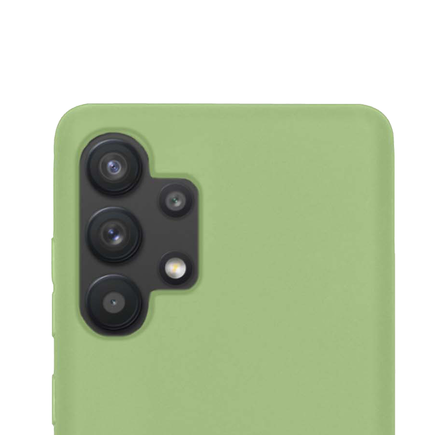 NoXx Hoes Geschikt voor Samsung A13 4G Hoesje Cover Siliconen Back Case Hoes - Groen - 2x