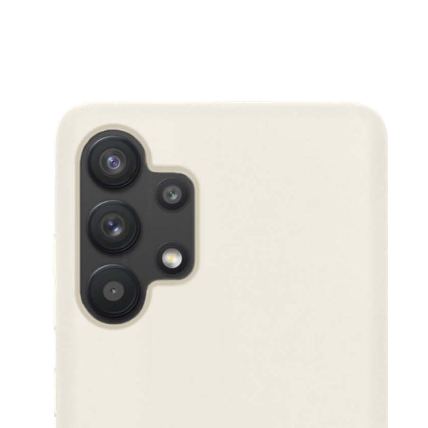 NoXx Hoes Geschikt voor Samsung A13 4G Hoesje Cover Siliconen Back Case Hoes - Wit - 2x