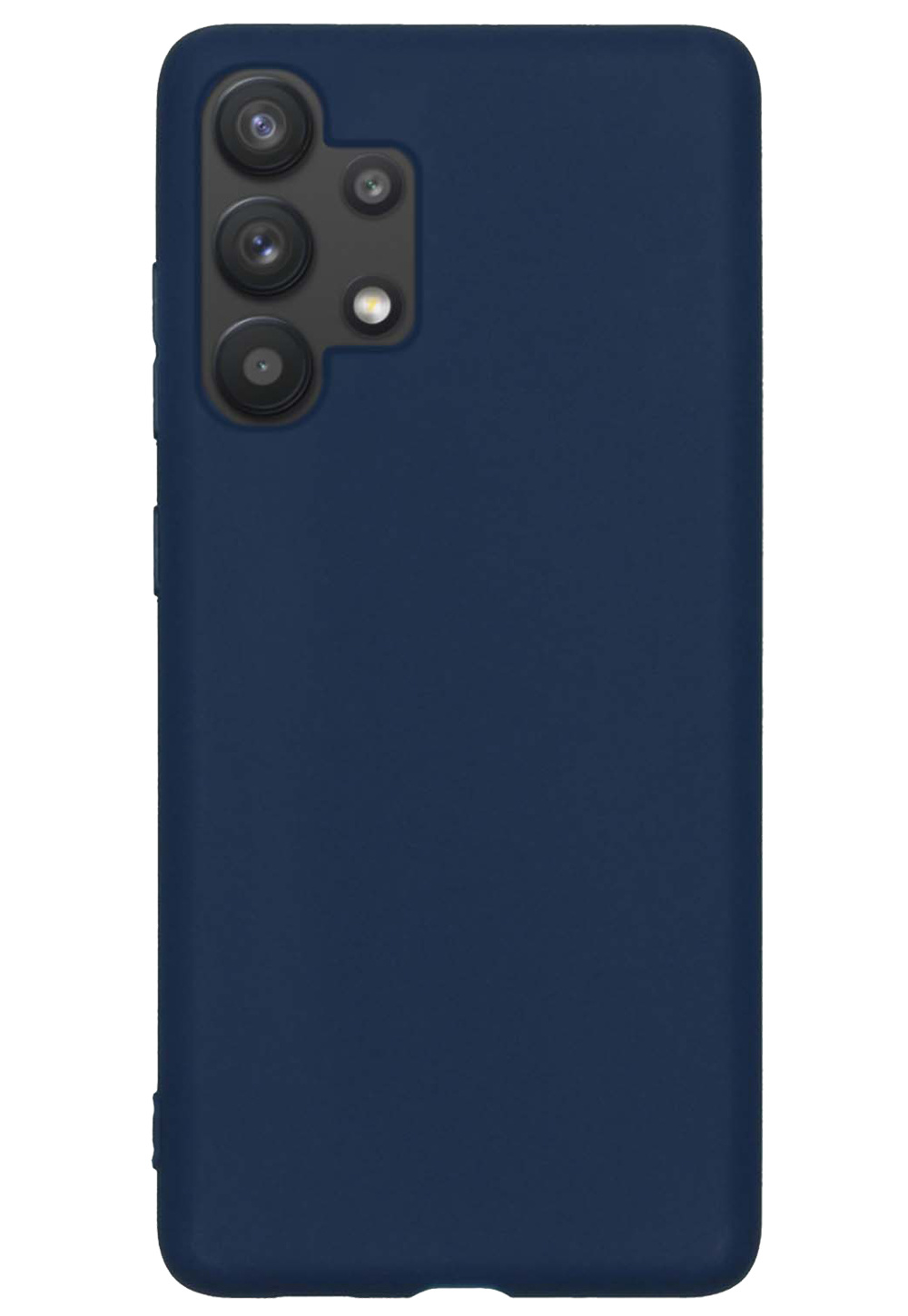 Nomfy Hoesje Geschikt voor Samsung A13 4G Hoesje Siliconen Cover Case - Hoes Geschikt voor Samsung Galaxy A13 4G Hoes Back Case - Donkerblauw