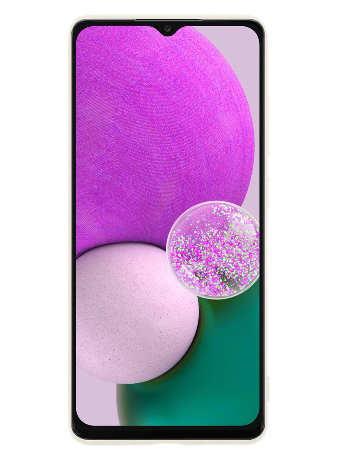 Nomfy Hoesje Geschikt voor Samsung A13 4G Hoesje Siliconen Cover Case - Hoes Geschikt voor Samsung Galaxy A13 4G Hoes Back Case - Wit