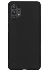 Nomfy Hoesje Geschikt voor Samsung A13 4G Hoesje Siliconen Cover Case - Hoes Geschikt voor Samsung Galaxy A13 4G Hoes Back Case - Zwart