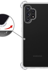 Samsung Galaxy A13 4G Hoesje Shockproof Met 2x Screenprotector - Samsung Galaxy A13 4G Shock Proof Case Met 2x Beschermglas - Transparant