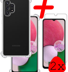 BASEY. BASEY. Samsung Galaxy A13 4G Hoesje Shockproof Met 2x Screenprotector