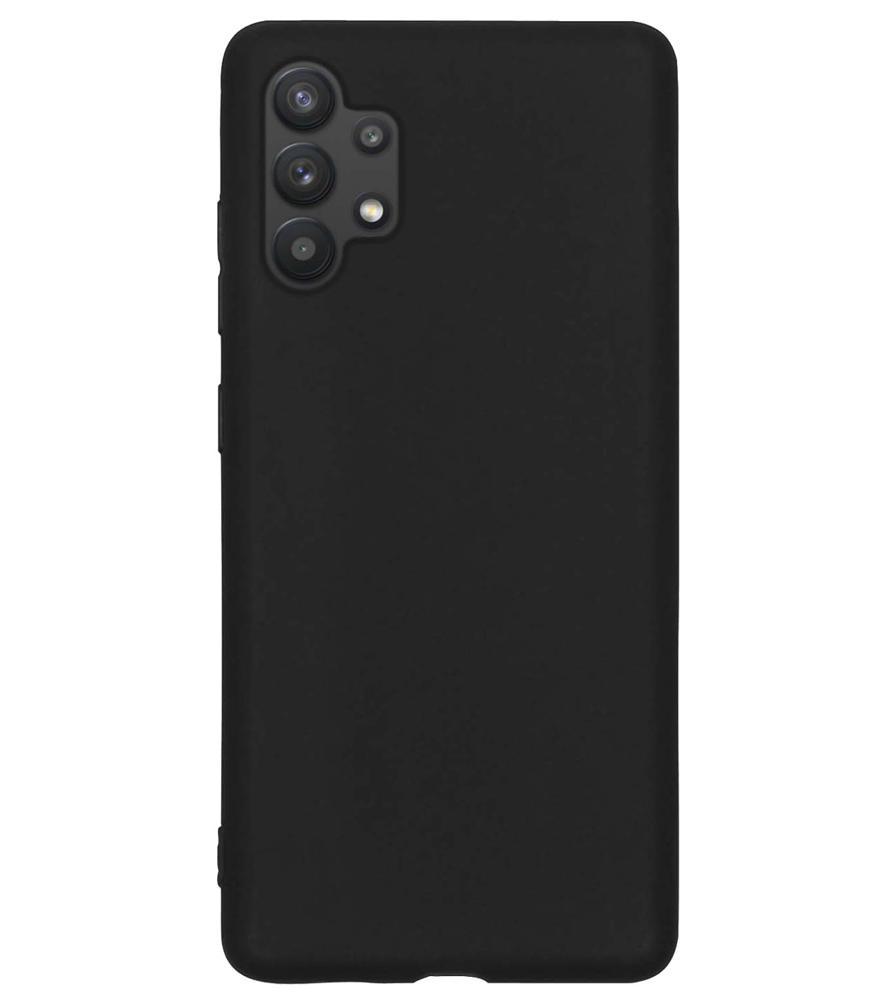 Samsung Galaxy A13 4G Hoesje Siliconen Met 2x Screenprotector - Samsung Galaxy A13 4G Case Hoes Met 2x Screenprotector - Zwart