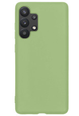 NoXx Hoes Geschikt voor Samsung A13 4G Hoesje Cover Siliconen Back Case Hoes Met Screenprotector - Groen