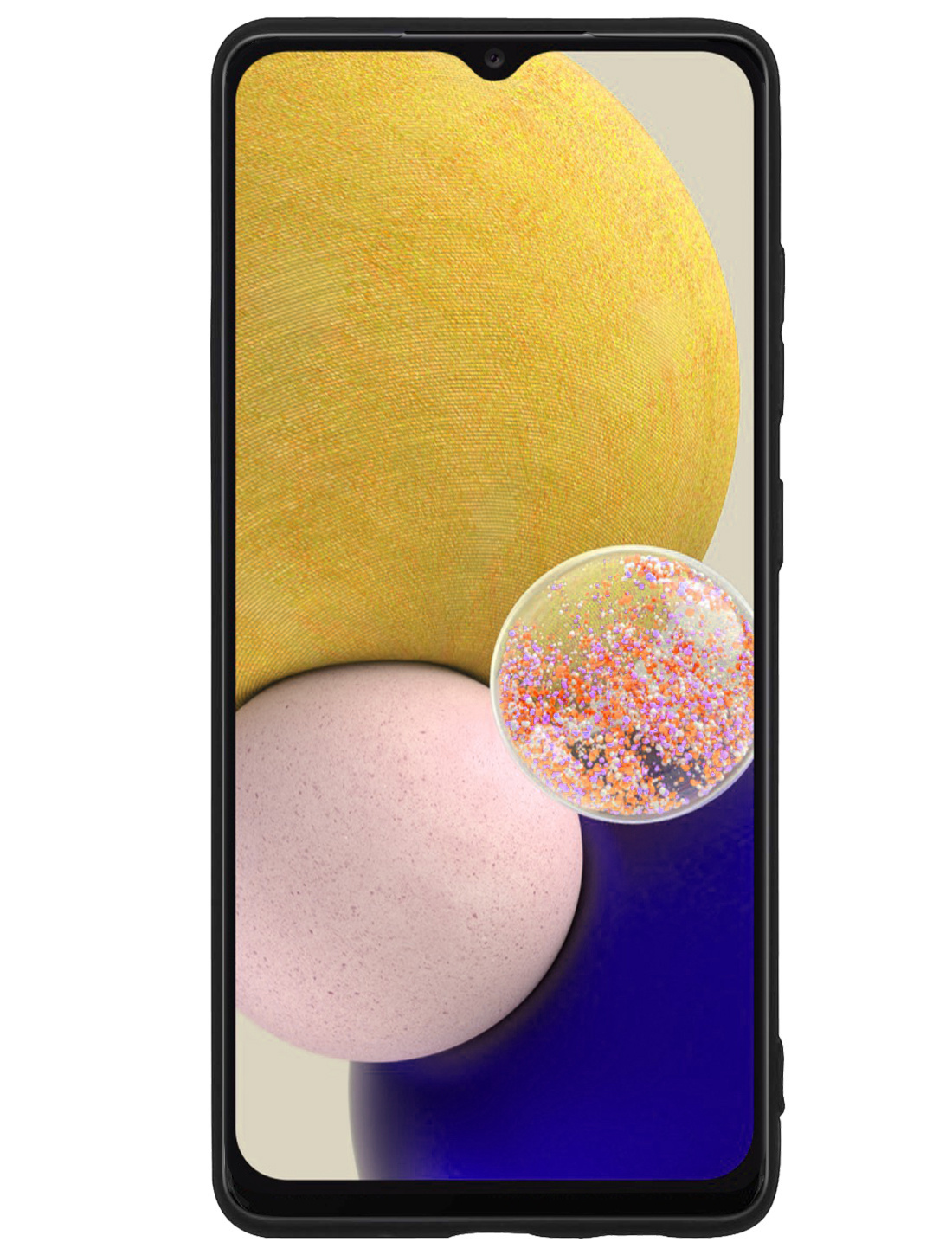 NoXx Hoes Geschikt voor Samsung A13 4G Hoesje Cover Siliconen Back Case Hoes Met 2x Screenprotector - Zwart