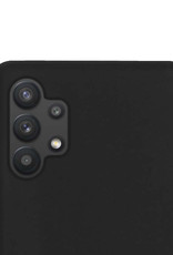 NoXx Hoes Geschikt voor Samsung A13 4G Hoesje Cover Siliconen Back Case Hoes Met 2x Screenprotector - Zwart