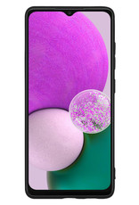 Nomfy Hoesje Geschikt voor Samsung A13 4G Hoesje Siliconen Cover Case Met Screenprotector - Hoes Geschikt voor Samsung Galaxy A13 4G Hoes Back Case - Zwart