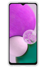 Nomfy Hoesje Geschikt voor Samsung A13 4G Hoesje Siliconen Cover Case Met 2x Screenprotector - Hoes Geschikt voor Samsung Galaxy A13 4G Hoes Back Case - Transparant