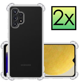 NoXx NoXx Samsung Galaxy A13 4G Hoesje Shockproof - Transparant - 2 PACK