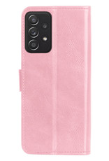NoXx Samsung Galaxy A13 4G Hoesje Bookcase Flip Cover Book Case Met Screenprotector - Lichtroze