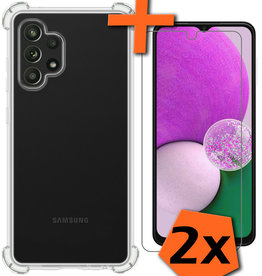 Nomfy Nomfy Samsung Galaxy A13 4G Hoesje Shockproof Met 2x Screenprotector