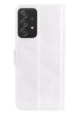 Nomfy Samsung Galaxy A13 4G Hoesje Bookcase Met Screenprotector - Samsung Galaxy A13 4G Screenprotector - Samsung Galaxy A13 4G Book Case Met Screenprotector Wit