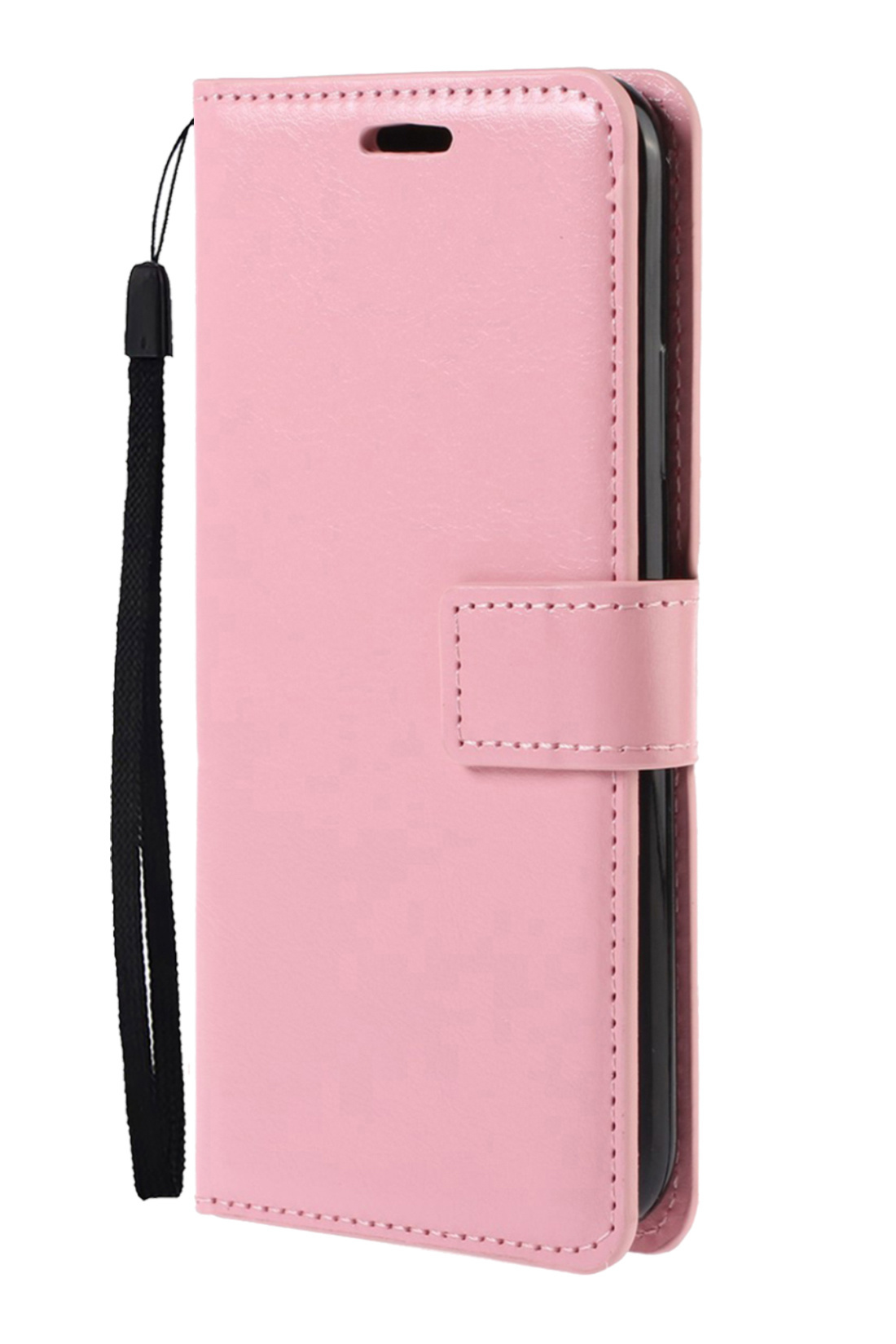 Nomfy Hoesje Geschikt voor Samsung A13 4G Hoes Bookcase Flipcase Book Cover Met 2x Screenprotector - Hoes Geschikt voor Samsung Galaxy A13 4G Hoesje Book Case - Lichtroze
