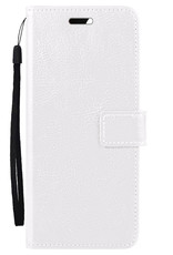 Nomfy Hoesje Geschikt voor Samsung A13 4G Hoes Bookcase Flipcase Book Cover Met 2x Screenprotector - Hoes Geschikt voor Samsung Galaxy A13 4G Hoesje Book Case - Wit