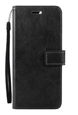 Nomfy Hoesje Geschikt voor Samsung A13 4G Hoes Bookcase Flipcase Book Cover Met 2x Screenprotector - Hoes Geschikt voor Samsung Galaxy A13 4G Hoesje Book Case - Zwart