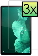 NoXx Screenprotector Geschikt voor Lenovo Tab P11 Plus Screenprotector Bescherm Glas Screen Protector - 3x