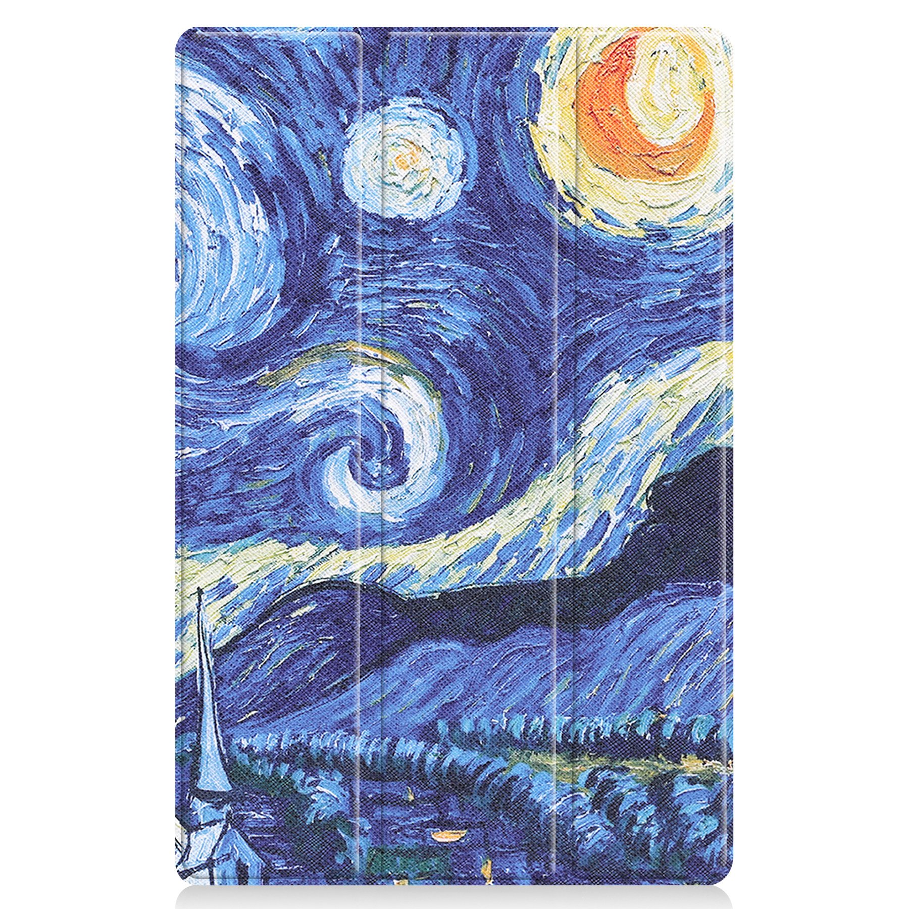 BASEY. Hoesje Geschikt voor Lenovo Tab P11 Plus Hoes Case Tablet Hoesje Tri-fold - Hoes Geschikt voor Lenovo Tab P11 Plus Hoesje Hard Cover Bookcase Hoes - Sterrenhemel