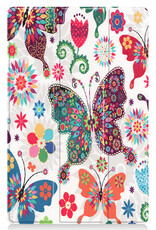 BASEY. Hoesje Geschikt voor Lenovo Tab P11 Plus Hoes Case Tablet Hoesje Tri-fold - Hoes Geschikt voor Lenovo Tab P11 Plus Hoesje Hard Cover Bookcase Hoes - Vlinders