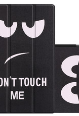 NoXx Hoesje Geschikt voor Lenovo Tab P11 Plus Hoesje Case Hard Cover Hoes Book Case - Don't Touch Me