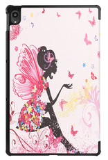 Nomfy Hoes Geschikt voor Lenovo Tab P11 Plus Hoes Tri-fold Tablet Hoesje Case - Hoesje Geschikt voor Lenovo Tab P11 Plus Hoesje Hardcover Bookcase - Elfje