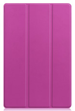 Nomfy Hoes Geschikt voor Lenovo Tab P11 Plus Hoes Tri-fold Tablet Hoesje Case - Hoesje Geschikt voor Lenovo Tab P11 Plus Hoesje Hardcover Bookcase - Paars