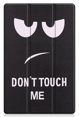 Nomfy Hoes Geschikt voor Lenovo Tab P11 Plus Hoes Tri-fold Tablet Hoesje Case - Hoesje Geschikt voor Lenovo Tab P11 Plus Hoesje Hardcover Bookcase - Don't Touch Me