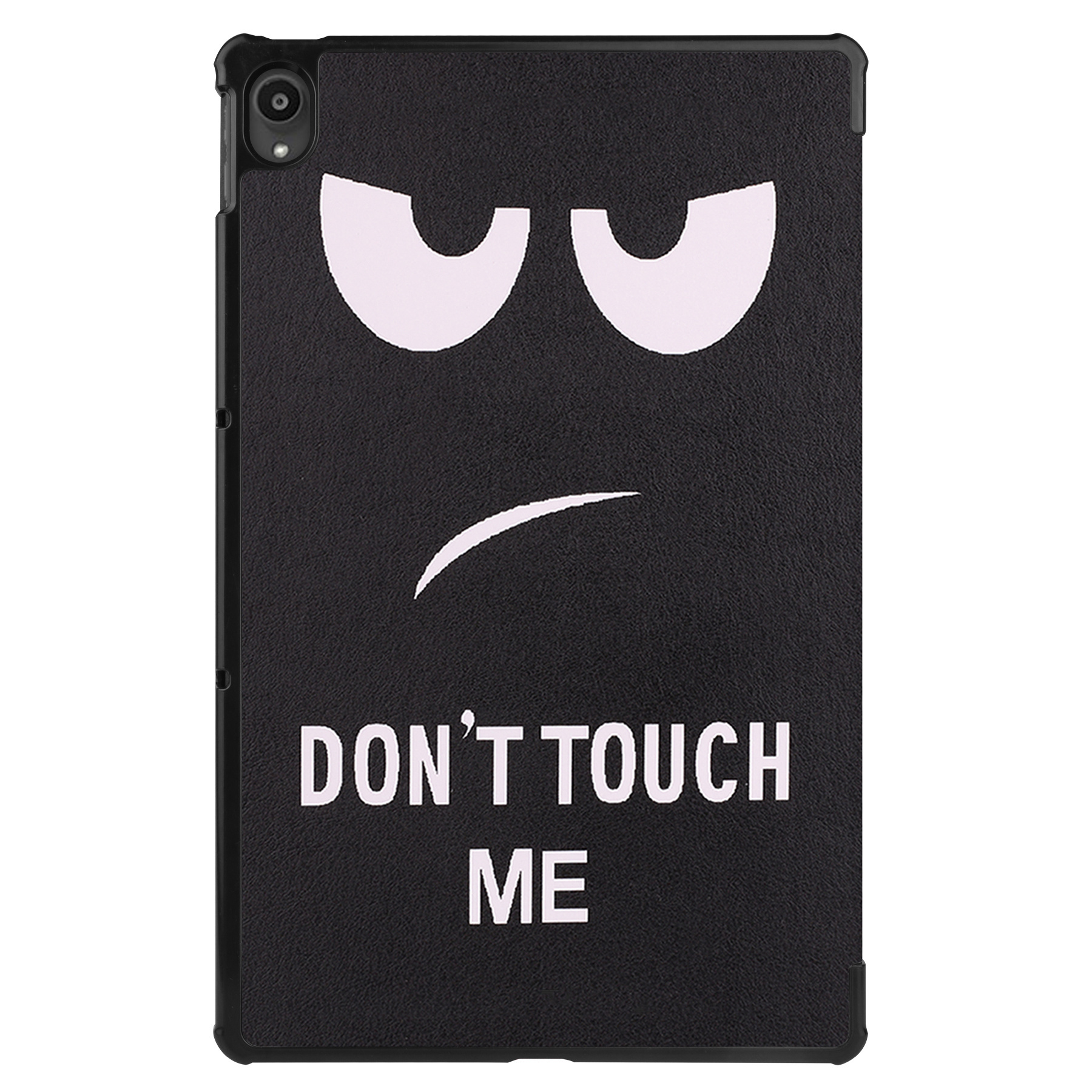 Nomfy Hoes Geschikt voor Lenovo Tab P11 Plus Hoes Tri-fold Tablet Hoesje Case - Hoesje Geschikt voor Lenovo Tab P11 Plus Hoesje Hardcover Bookcase - Don't Touch Me