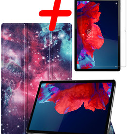 BASEY. BASEY. Lenovo Tab P11 Plus Hoes Met Screenprotector - Galaxy