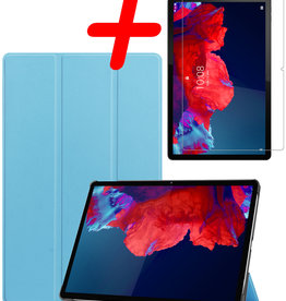 BASEY. BASEY. Lenovo Tab P11 Plus Hoes Met Screenprotector - Lichtblauw