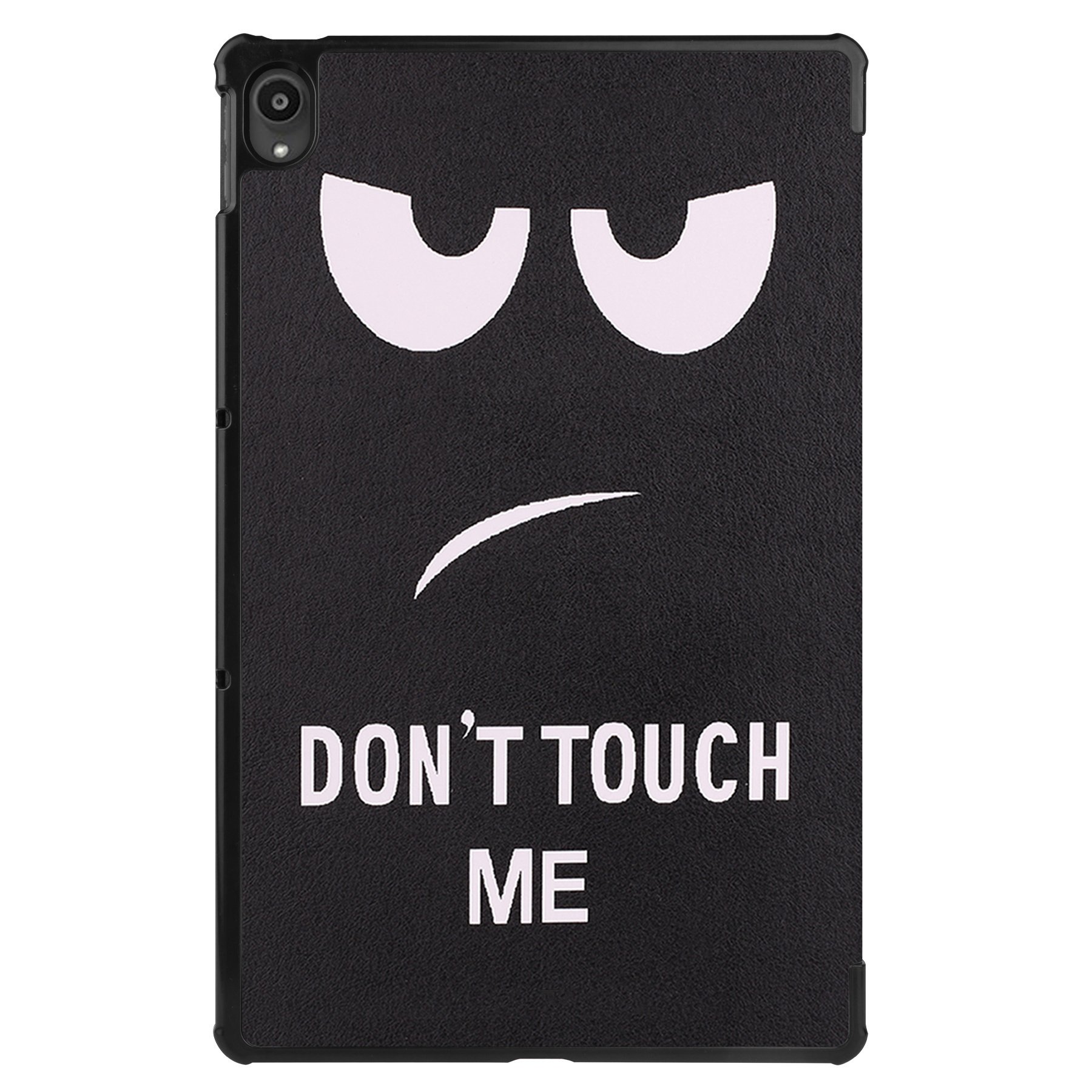 BASEY. Hoesje Geschikt voor Lenovo Tab P11 Plus Hoes Case Tablet Hoesje Tri-fold Met Screenprotector - Hoes Geschikt voor Lenovo Tab P11 Plus Hoesje Hard Cover Bookcase Hoes - Don't Touch Me