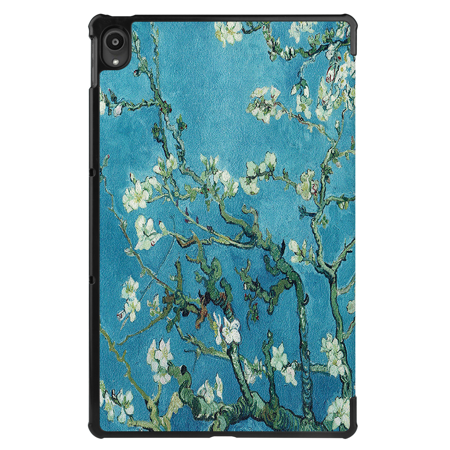 Nomfy Hoes Geschikt voor Lenovo Tab P11 Plus Hoes Tri-fold Tablet Hoesje Case Met Screenprotector - Hoesje Geschikt voor Lenovo Tab P11 Plus Hoesje Hardcover Bookcase - Bloesem