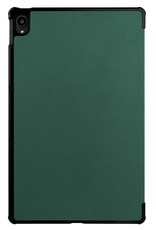 Nomfy Hoes Geschikt voor Lenovo Tab P11 Plus Hoes Tri-fold Tablet Hoesje Case Met Screenprotector - Hoesje Geschikt voor Lenovo Tab P11 Plus Hoesje Hardcover Bookcase - Donkergroen