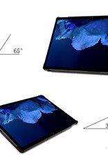 Nomfy Hoes Geschikt voor Lenovo Tab P11 Plus Hoes Tri-fold Tablet Hoesje Case Met Screenprotector - Hoesje Geschikt voor Lenovo Tab P11 Plus Hoesje Hardcover Bookcase - Donkergroen