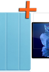 Nomfy Lenovo Tab P11 Plus Hoesje 11 inch Case En En Screenprotector - Lenovo Tab P11 Plus Hoes Hardcover Hoesje En Screenprotector - Licht Blauw