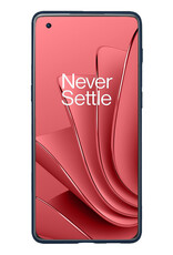 NoXx Hoes Geschikt voor OnePlus 10 Pro Hoesje Cover Siliconen Back Case Hoes Met Screenprotector - Donkerblauw