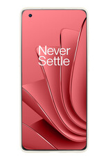 NoXx Hoes Geschikt voor OnePlus 10 Pro Hoesje Cover Siliconen Back Case Hoes Met 2x Screenprotector - Wit