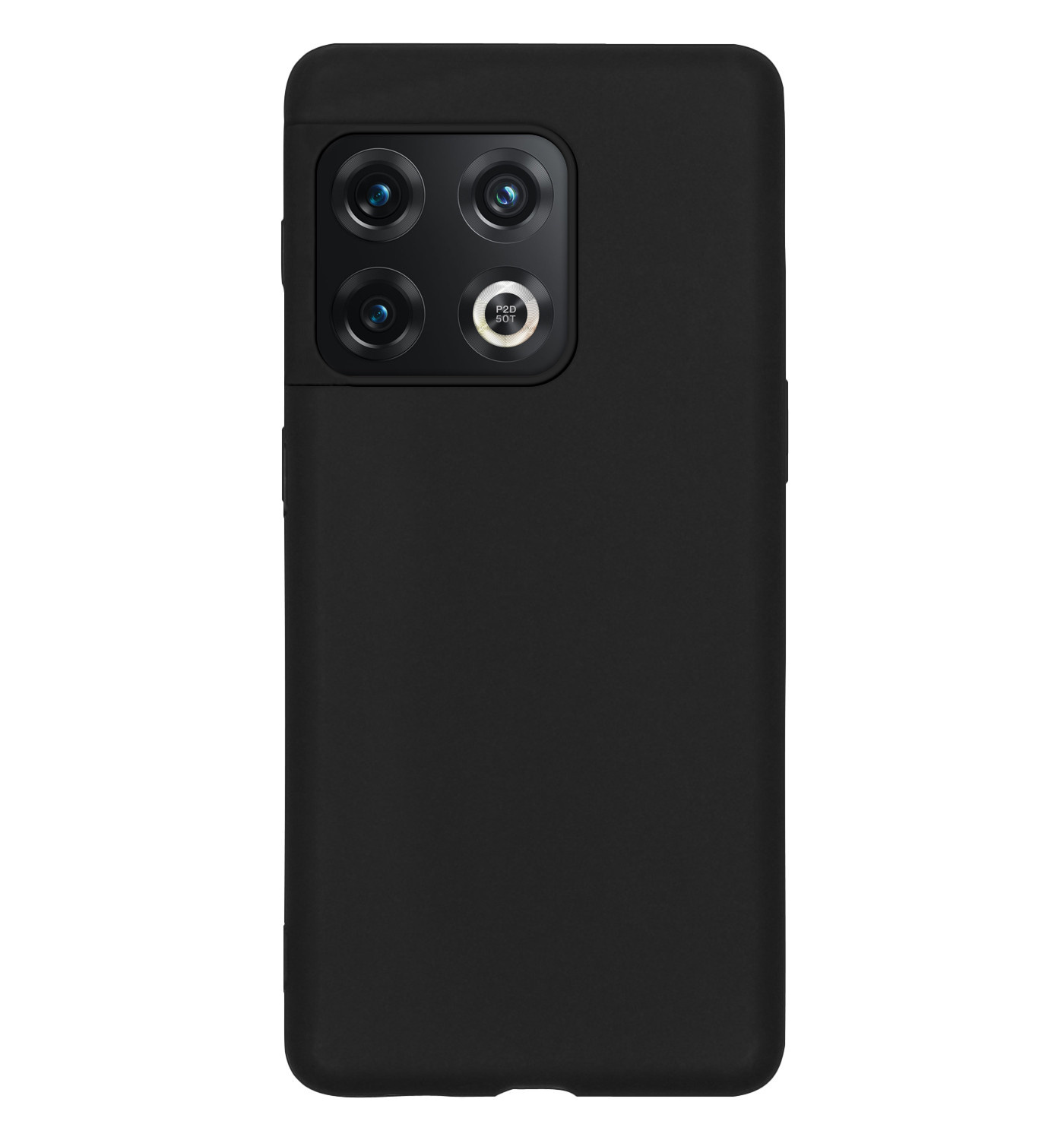 NoXx Hoes Geschikt voor OnePlus 10 Pro Hoesje Cover Siliconen Back Case Hoes Met 2x Screenprotector - Zwart