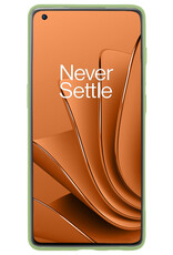 Nomfy Hoesje Geschikt voor OnePlus 10 Pro Hoesje Siliconen Cover Case Met Screenprotector - Hoes Geschikt voor OnePlus 10 Pro Hoes Back Case - Groen