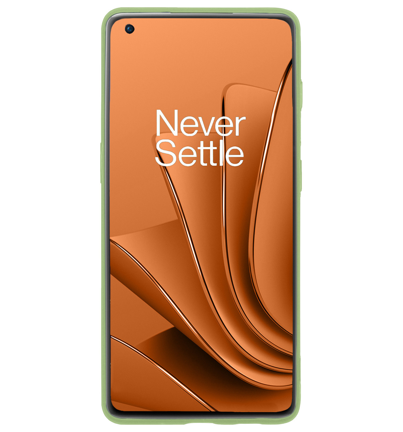 Nomfy Hoesje Geschikt voor OnePlus 10 Pro Hoesje Siliconen Cover Case Met Screenprotector - Hoes Geschikt voor OnePlus 10 Pro Hoes Back Case - Groen