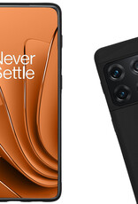 Nomfy Hoesje Geschikt voor OnePlus 10 Pro Hoesje Siliconen Cover Case Met Screenprotector - Hoes Geschikt voor OnePlus 10 Pro Hoes Back Case - Zwart
