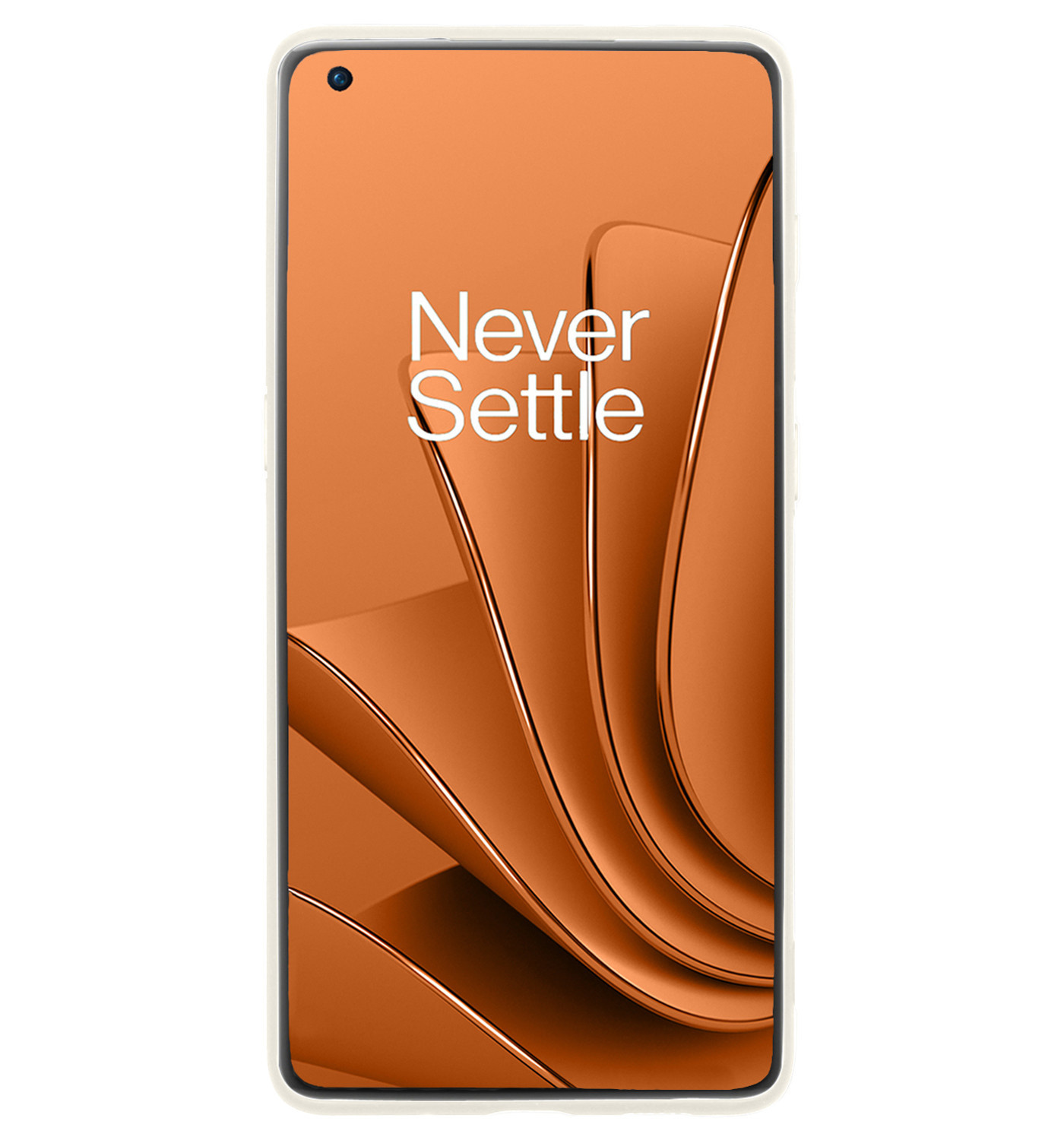 Nomfy Hoesje Geschikt voor OnePlus 10 Pro Hoesje Siliconen Cover Case Met 2x Screenprotector - Hoes Geschikt voor OnePlus 10 Pro Hoes Back Case - Wit