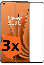 Nomfy Screenprotector Geschikt voor OnePlus 10 Pro Screenprotector Bescherm Glas - Screenprotector Geschikt voor OnePlus 10 Pro Screen Protector Tempered Glass Full Screen Full Cover - 3 PACK
