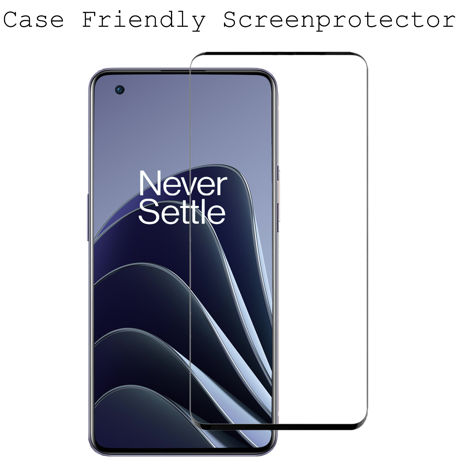 BASEY. Screenprotector Geschikt voor OnePlus 10 Pro Screenprotector Beschermglas Full Cover - Screenprotector Geschikt voor OnePlus 10 Pro Screen Protector Full Cover - 2 Stuks
